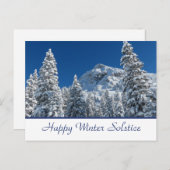 Happy Winter Solstice Briefkaart (Voorkant / Achterkant)