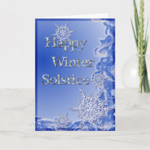Happy Winter Solstice Feestdagen Kaart