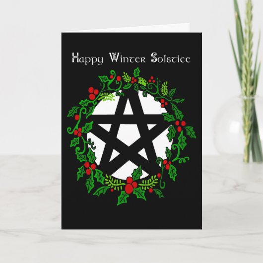 Happy Winter Solstice  Feestdagen Kaart (Voorkant)