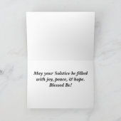 Happy Winter Solstice Feestdagen Kaart (Binnen)