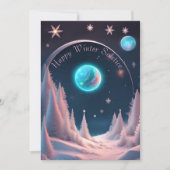 Happy Winter Solstice Feestdagenkaart (Voorkant)