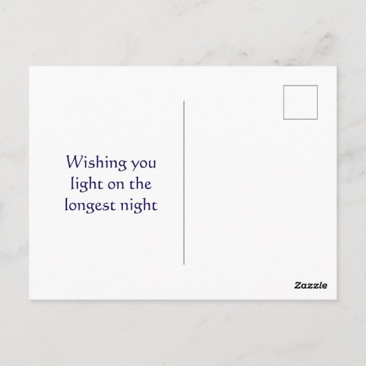 Happy Winter Solstice Groet Briefkaart (Achterkant)