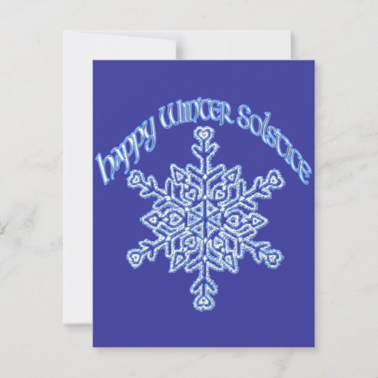 Happy Winter Solstice Kaart (Voorkant)