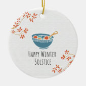 Happy Winter Solstice Keramisch Ornament (Voorkant)