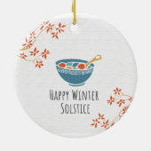 Happy Winter Solstice Keramisch Ornament (Achterkant)