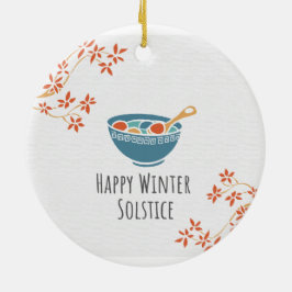 Happy Winter Solstice Keramisch Ornament