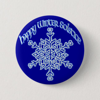 Happy Winter Solstice Ronde Button 5,7 Cm