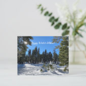 Happy Winter Solstice uit Tahoe City! Briefkaart (Staand voorkant)