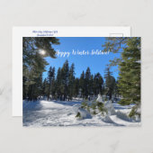 Happy Winter Solstice uit Tahoe City! Briefkaart (Voorkant / Achterkant)