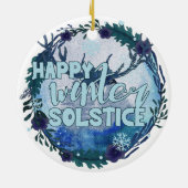 Happy Winter Solstice - vieren het seizoen Keramisch Ornament (Achterkant)