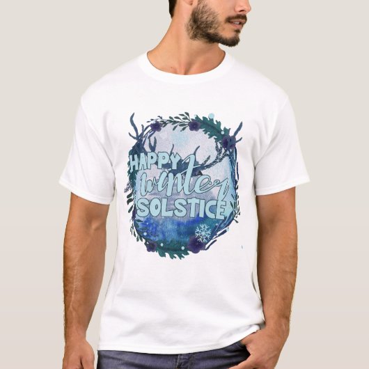 Happy Winter Solstice - vieren het seizoen T-shirt (Voorkant)