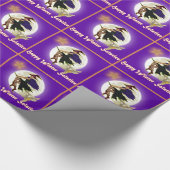 Happy Winter Solstice (Yule) Cadeaupapier (Hoek)