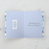 Happy Winter Solstice Yule Snow Kaart (Binnen)