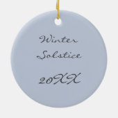 Happy Winter Solstice Yule Snow Keramisch Ornament (Achterkant)