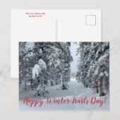 Happy Winter Trails Day! Briefkaart (Voorkant / Achterkant)