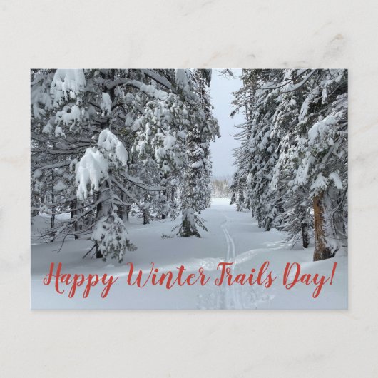 Happy Winter Trails Day! Briefkaart (Voorkant)