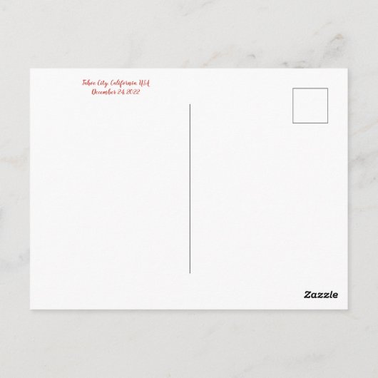 Happy Winter Trails Day! Briefkaart (Achterkant)