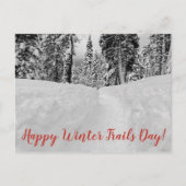 Happy Winter Trails Day! Briefkaart (Voorkant)