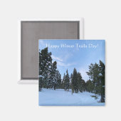 Happy Winter Trails Day! Magneet (Voorkant / Achterkant)