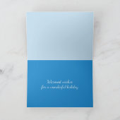 Happy Winter Trees Feestdagen Kaart (Binnen)