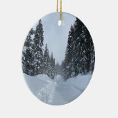 Happy Winter van Tahoe! Keramisch Ornament (Rechts)
