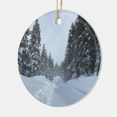 Happy Winter van Tahoe! Keramisch Ornament (Links)