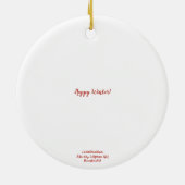 Happy Winter van Tahoe! Keramisch Ornament (Achterkant)