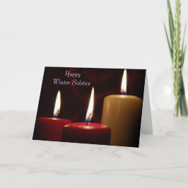 Happy Winter Zonnewende kaarsen Kaart