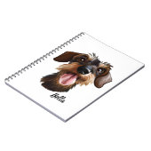 Happy Wirehaered Dachshund Notitieboek (Linkerzijde)