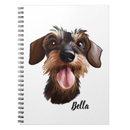 Happy Wirehaered Dachshund Notitieboek (Voorkant)