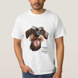 Happy Wirehair Dachshund T-shirt