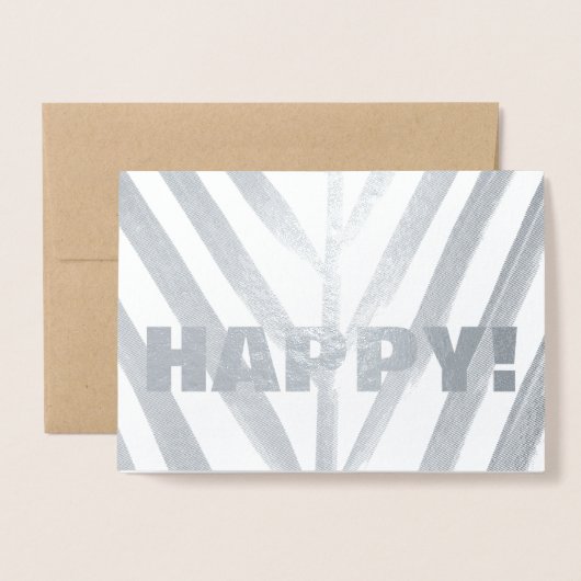 Happy Wishes Folie Kaarten (Voorkant met envelop)