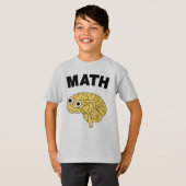 Happy Wiskunde Brain T-shirt (Voorkant volledig)