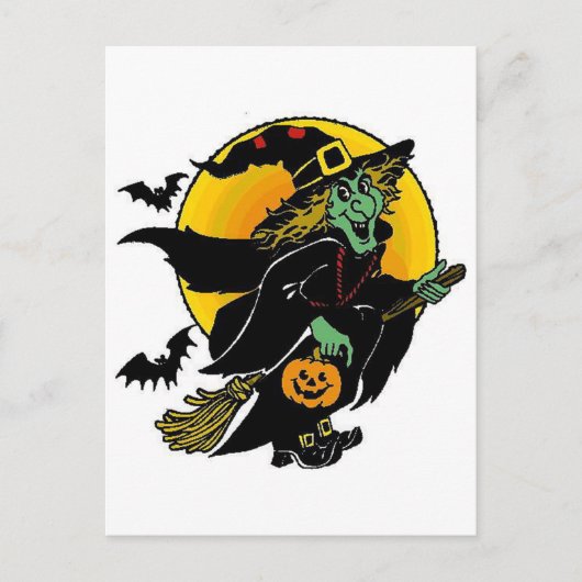 Happy Witch Briefkaart (Voorkant)