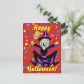 Happy Witch Halloween Briefkaart (Staand voorkant)