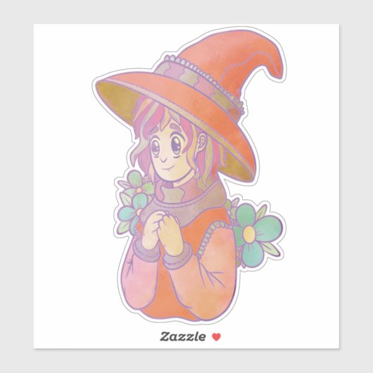 Happy Witch Sticker (Vel)