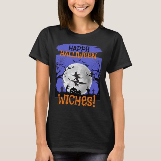 Happy Witches' Night Out T-shirt (Voorkant)