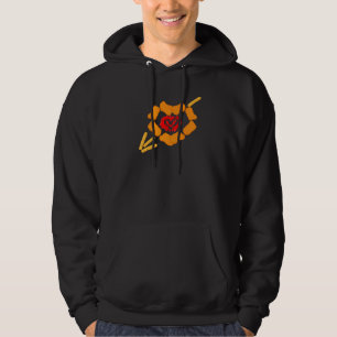 Happy with Food Love Nugs French Fries and Chicken Hoodie