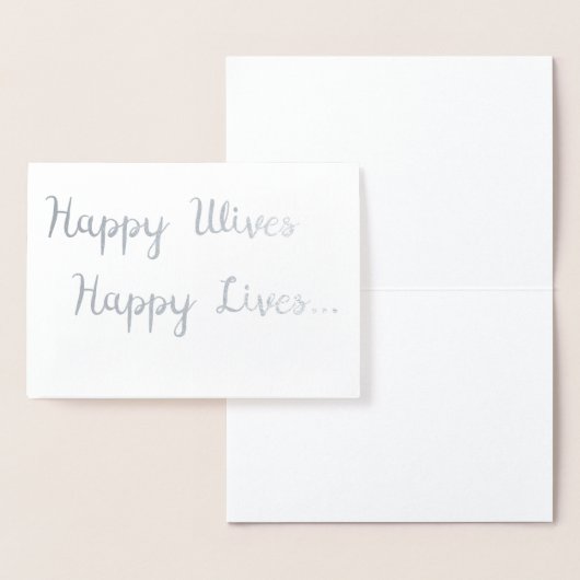 Happy Wives, Happy Lives Kaart | Lesbische bruilof (Display)