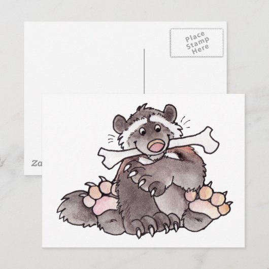 Happy Wolverine Briefkaart (Voorkant / Achterkant)