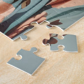  Happy Woman Eating Ice Cream Legpuzzel (Zijkant)