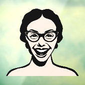 Happy Woman Raamsticker (Vel 3)