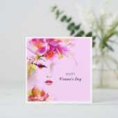 Happy Womans Day Feestdagenkaart (Staand voorkant)