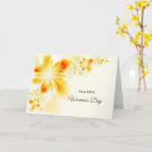 Happy Woman's Day Kaart (Gele Bloem)