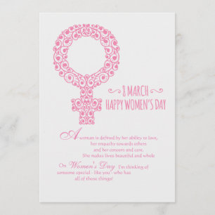 Happy Women's Day Card Kaart