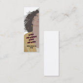 Happy Womens Day Modern bladwijzer Mini Visitekaartje (Voorkant / Achterkant)