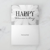 Happy Women's Day mooie bloem ontwerp groet Kaart (Binnen)