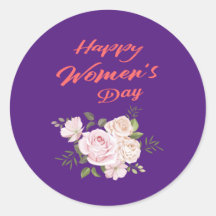 Happy Women's Day Royal paarse