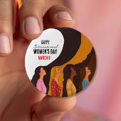 Happy Women's Day  Sunset Women Profile Button 