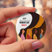 Happy Women's Day  Sunset Women Profile Button 